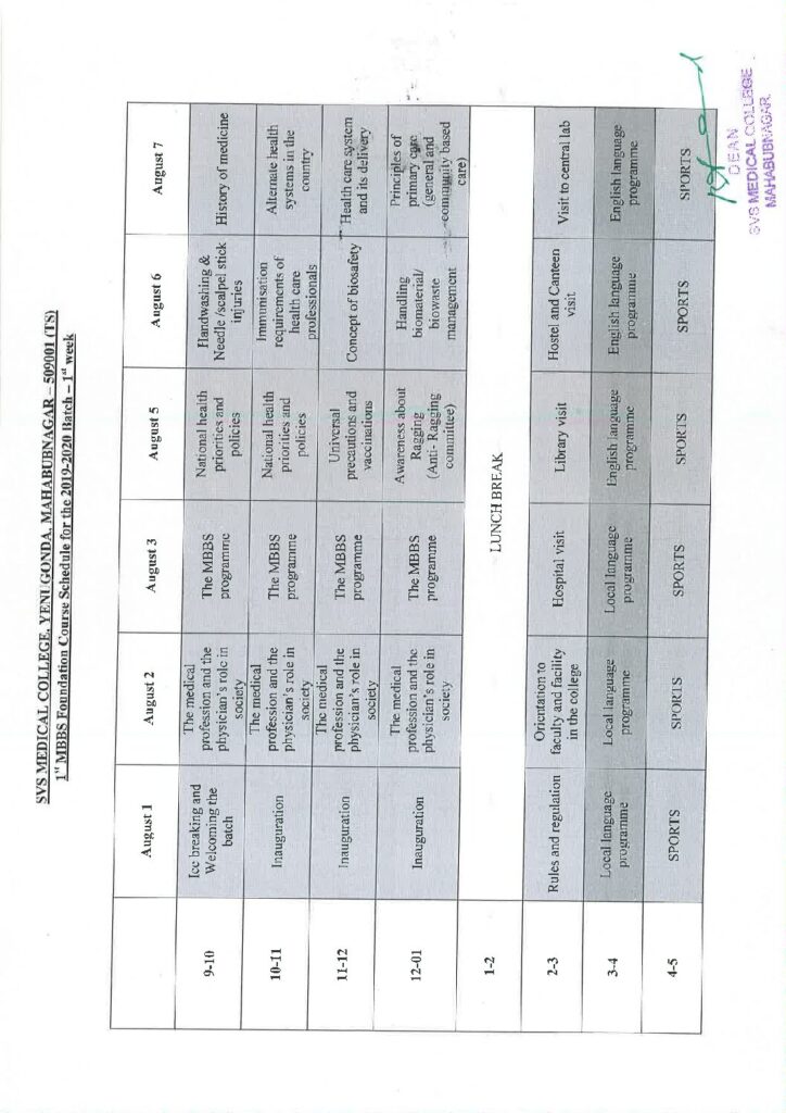 mbbs-time-table-svs-medical-college